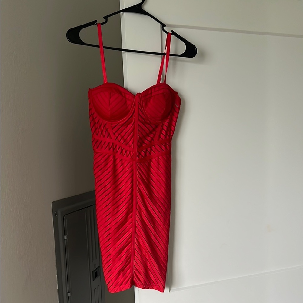 Iris Vibrant Red Mini Dress